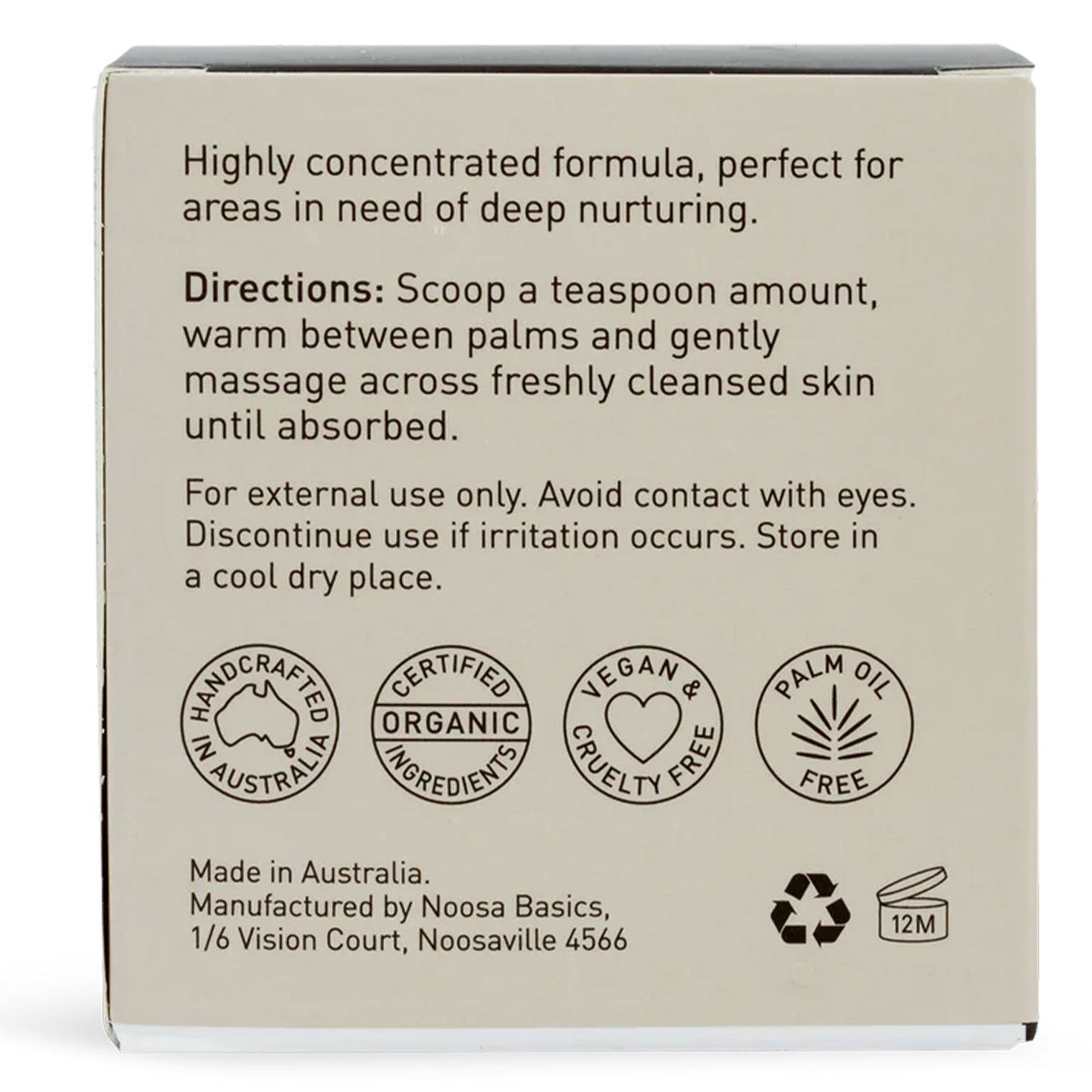 Noosa Basics Ultra Rich Skin Cream Cocoa Butter 120ml