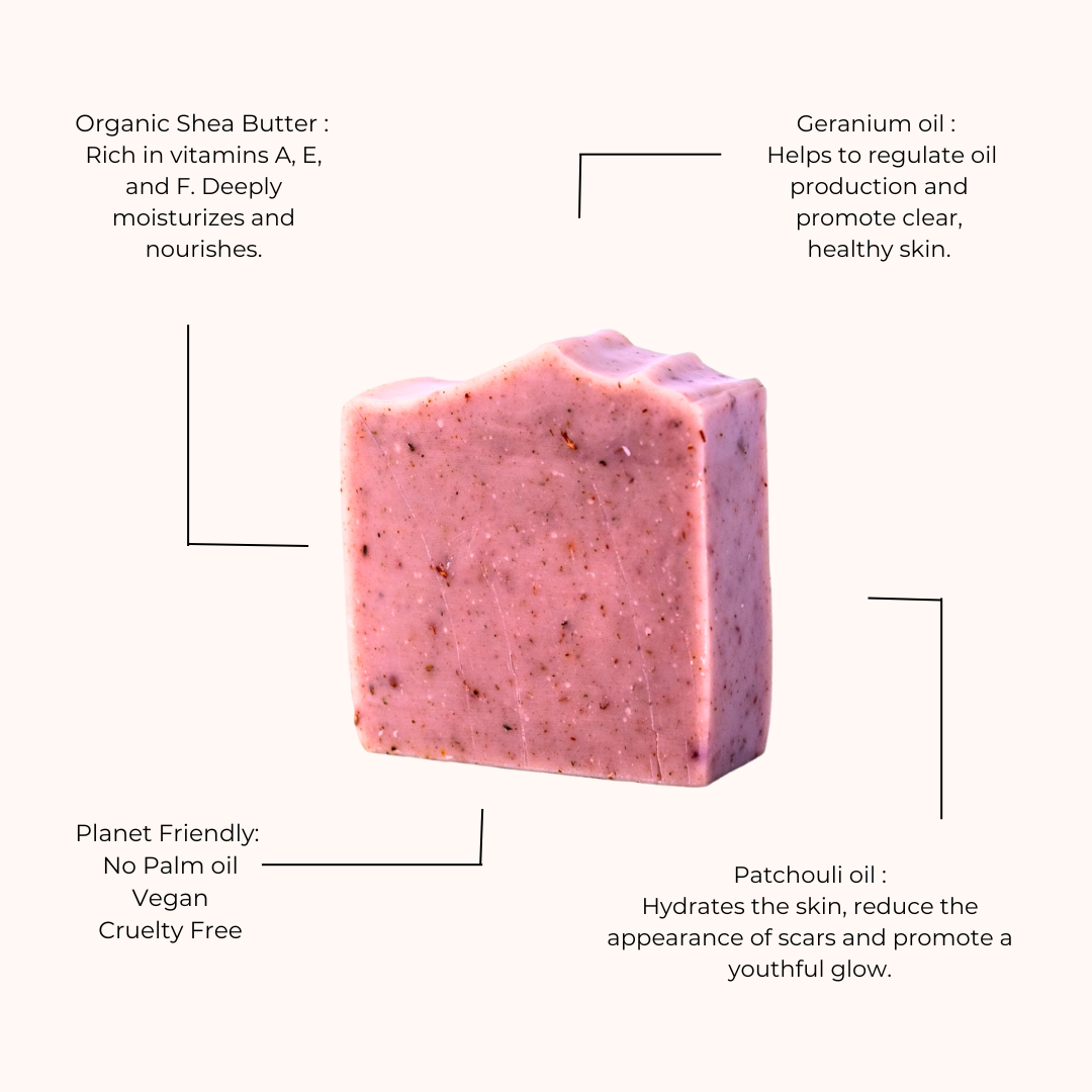 Geranium Patchouli Soap Bar