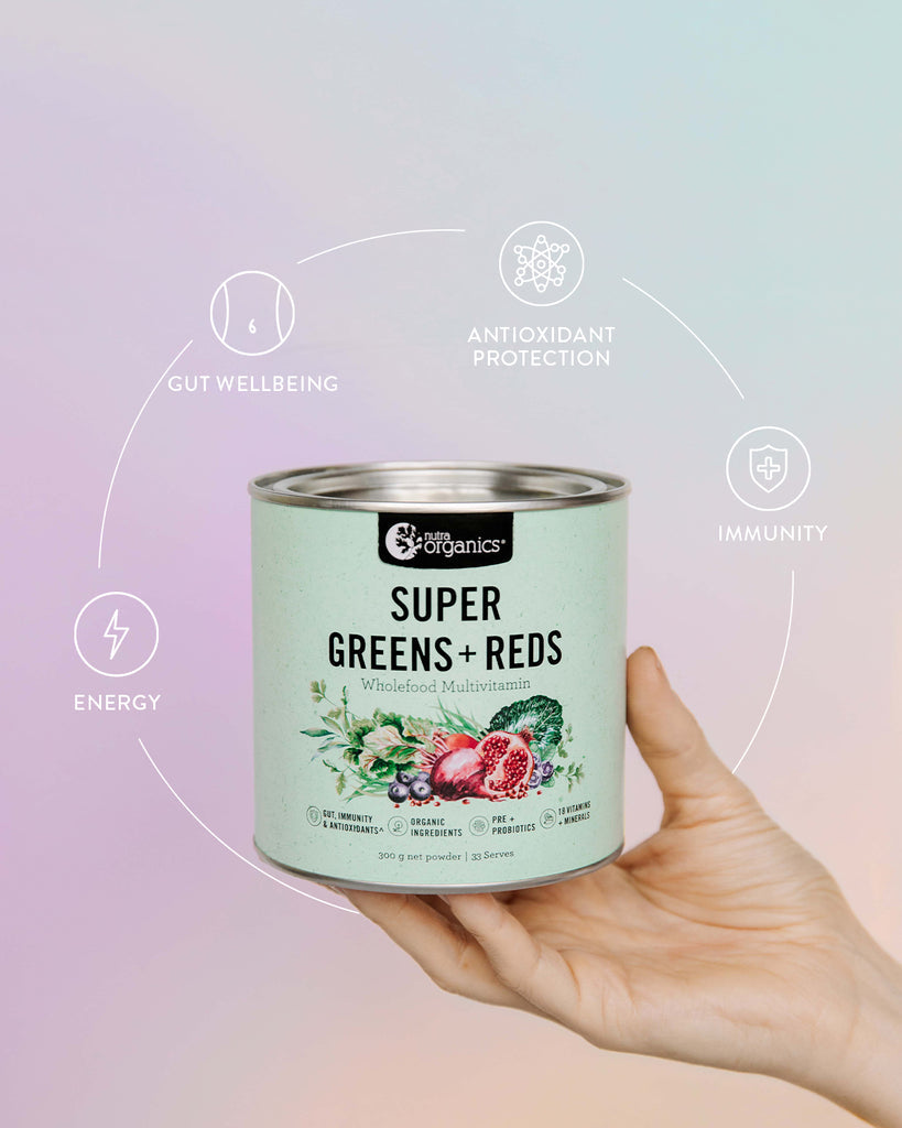 Nutra Organics Super Greens + Reds 150g